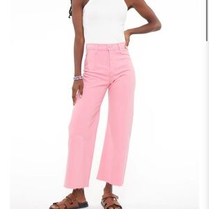 PISTOLA PENNY HIGH RISE WIDE LEG CROP - FLAMINGO; size 31; NEVER WORN